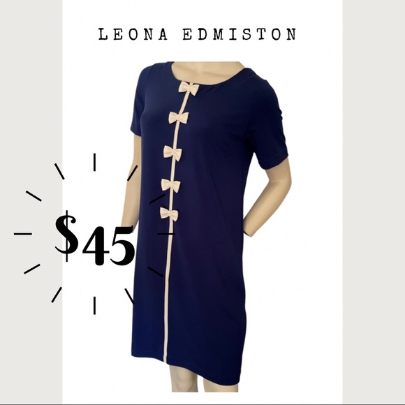 Leona Edmiston Navy ‘Zooey’ Dress 1 Tags Attached - Picture 4 of 10